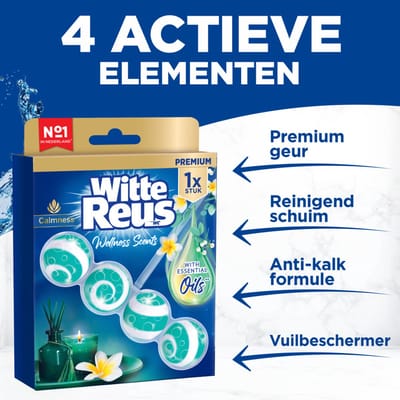Witte Reus Toiletblok Wellness Scents Calmness - 10 x - Voordeelverpakking