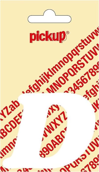 Pickup plakletter CooperBlack 60 mm - wit D