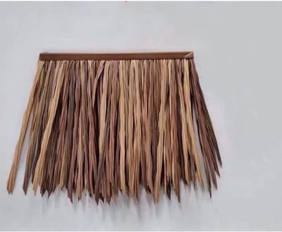 Rieten Tegels - Dak Decoratie - Park Aankleden - Hoge Temperatuur Bestendig - 05x05m Per Stuk - Bruin