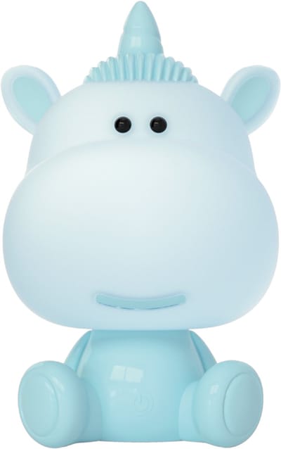 Luxus Europe - Nachtlamp Kinderkamer Unicorny Blauw - Draadloos LED Nachtlampje Kinderen - USB-C Oplaadbaar - 7 RGB Kleuren - Tafellamp Kinderkamer