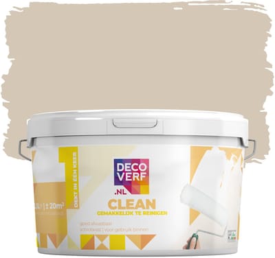 Decoverf clean muurverf bamboe crème, 2.5L