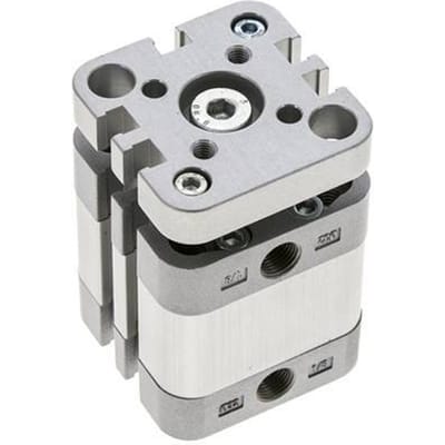 ISO 21287 Compacte Dubbelwerkende Cilinder 32-10mm - Magnetisch - Niet-roterend