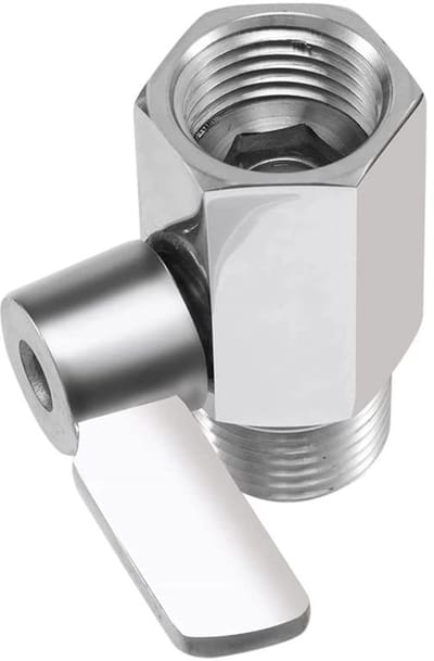 Douchekop afsluitventiel mini-kogelkraan 1/2 inch waterstroomregelklep