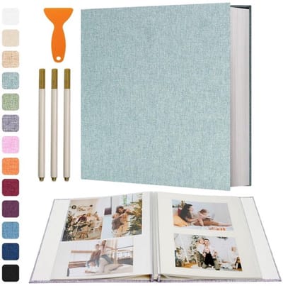 Allecto - Fotoalbum - Diy Herinneringen - Linnen Cover - 120 Pagina's