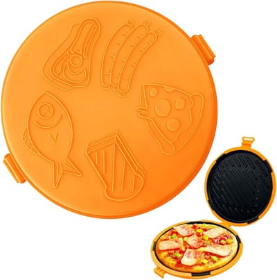 Magnetron Grillplaat - Tosti Maker - Snel Koken - Gelijkmatige Warmte - Compact Formaat - Oranje