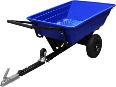 Atv aanhangwagen - zwart - 3m³ - 295kg laadvermogen