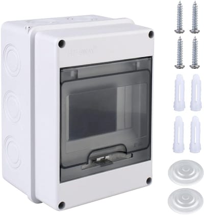 Waterdichte Opbouw Verdeelkast IP65 - Zekeringkast 5 Modules Grijs voor Buiten