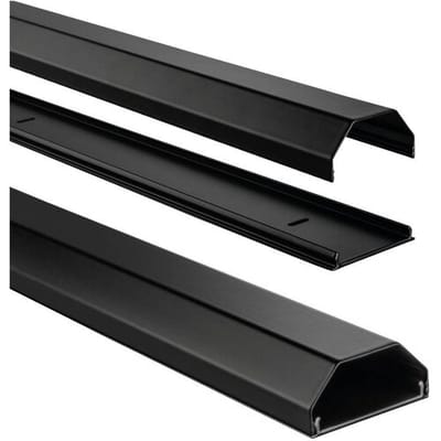 Hama 00220987 Kabelgoot Aluminium Zwart star (l x b x h) 1.1 m x 50 mm x 26 mm 1 stuk(s)