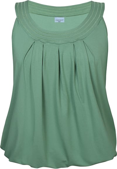 ZHENZI singlet brede band hals