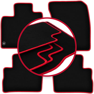 CARLUX-RED automatten voor: Nissan Qashqai III mHEV SUV (2021-)