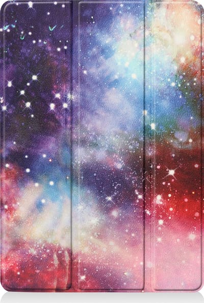 Hoesje - Geschikt voor Apple iPad 8 (2020) - 10.2 inch - 8e Generatie - Dun & Stevig - Trifold Bookcase - Hard Cover - Hardcover Book Case - Tablet Hoes - Galaxy