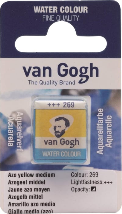 Aquarelverf - 269 Azogeel Middel van Gogh - Napje