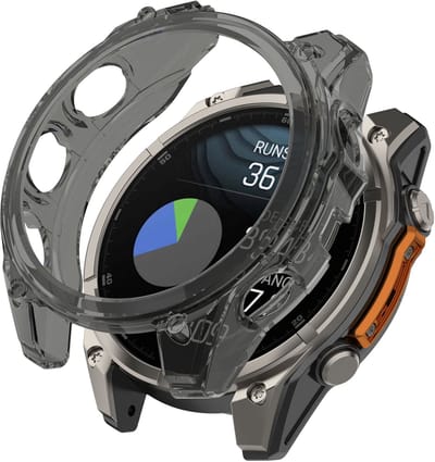 Stravo Soft Case Sport Hoesje voor Garmin Fenix 8S (43MM) / Fenix 8S Solar (43MM) – TPU Materiaal Bescherming – TPU Case Protectie en Beschermhoes voor Garmin Smartwatches (Zwart)