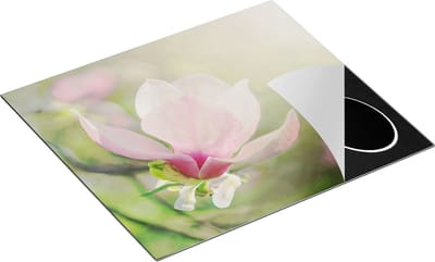 Chefcare Inductie Beschermer Roze Magnolia Bloem - 60x50 cm - Afdekplaat Inductie - Kookplaat Beschermer - Inductie Mat