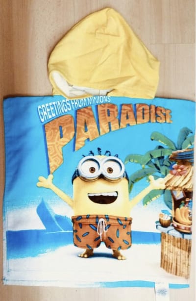 Minions Badponcho - Poncho - Katoen - 50x100cm