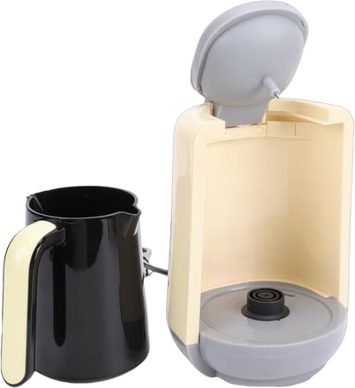 Koffiezetapparaat - Theeapparaat - Authentiek Brouwen - Houdt Koffie Warm - 21D x 15B x 15H cm - Geel