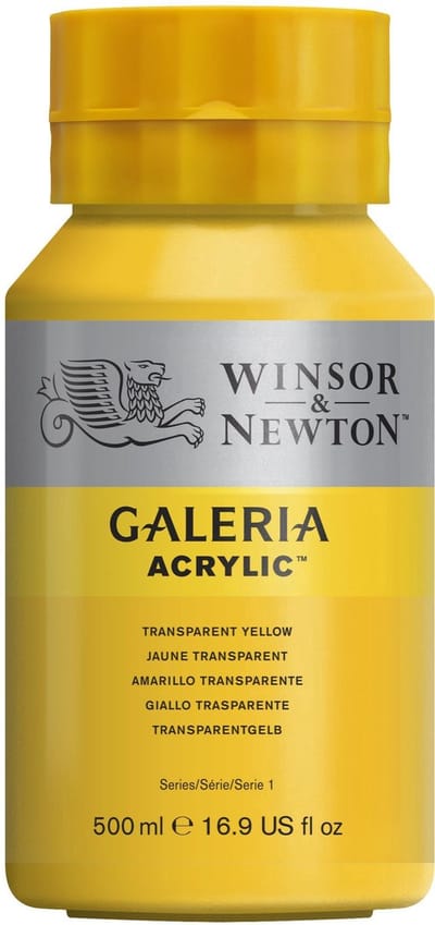 Winsor & Newton Galeria Acryl 500ml Transp Yellow