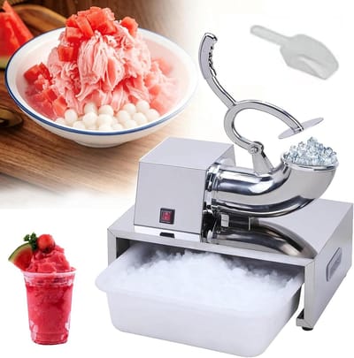 Elektrische IJs Crusher - Schaafijsmachine Sneeuw Kegel Maker - Drankjes en Desserts Maken - 100kg Per Uur Capaciteit