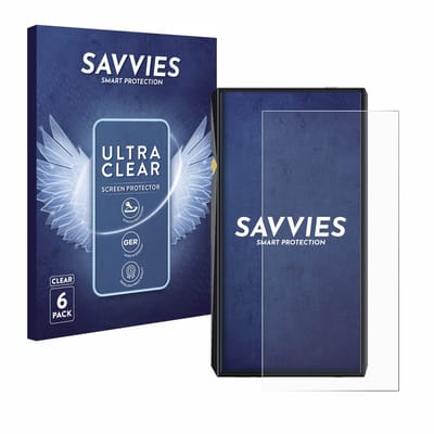 Savvies - Screenprotector voor FiiO M11 Pro - Folie Beschermfolie transparant 6 Stuks