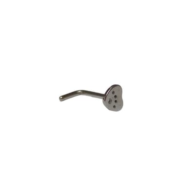 Aramat Jewels | Neuspiercing | Stalen Neuspiercing met Hartje en Pootafdruk | | | |4mm | Staal | Volwassenen | Verkleurd niet