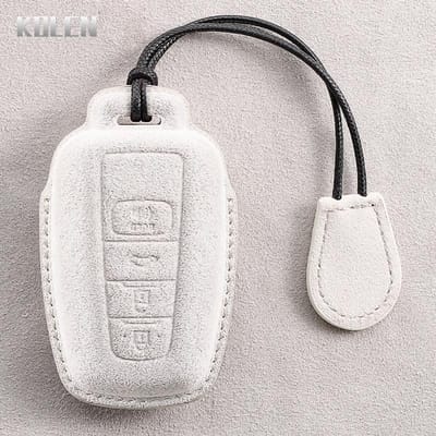 Coque de protection en cuir pour clé de voiture à distance Pour Toyota Prius Camry Corolla Chr C-Hr Rav4 Land Cruiser Prado Porte-clés de protection gray