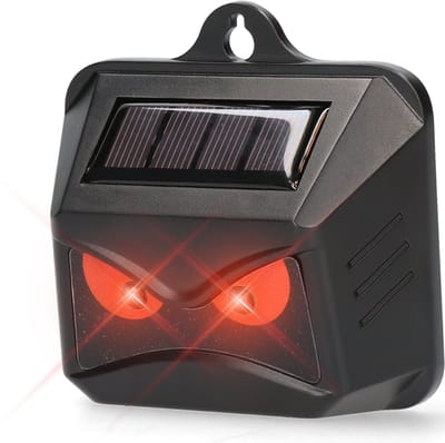 Knock Pest Control Dierenverjager Wild Solar - Ongediertewering - Rood LED - zwijnen en andere warmbloedige dieren - Zonne-energie