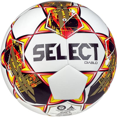 Select Diablo (Size 5) Trainingsbal - Wit / Rood / Geel / Zwart | Maat: 5