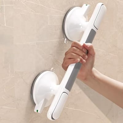Handgrepen voor bad en douche, douchehandgrepen van 30,5 cm (12 inch), antislip handgrepen voor senioren, boorvrije muurhandgrepen voor senioren, douchehandgrepen met zuignap voor senioren, badkameraccessoires.