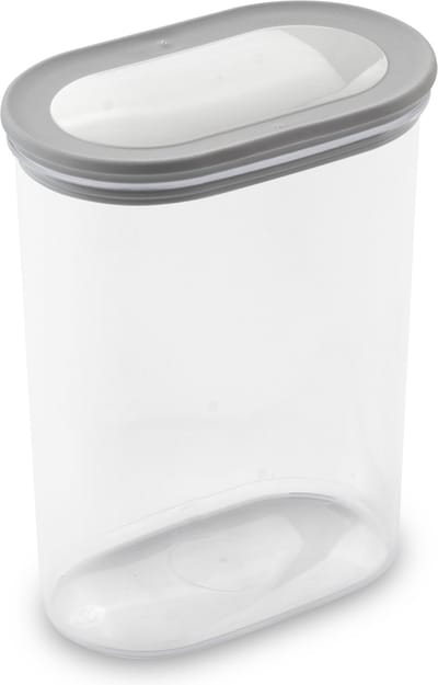 Curver Dry Grand Chef – Stapelbare Voorraadbus met deksel – 1600 ml – Transparant/Grijs