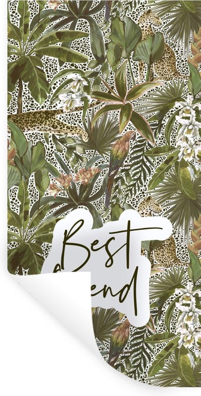Muurstickers - Sticker Folie - Best friend - Best friends - Quotes - Spreuken - Vrienden - 40x80 cm - Plakfolie - Muurstickers Kinderkamer - Zelfklevend Behang - Zelfklevend behangpapier - Stickerfolie