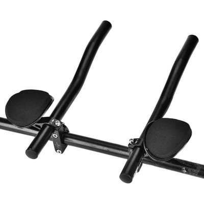 Aluminiumlegering Fiets Stuur Armsteun Klem voor Mountain- en Racefietsen zwart