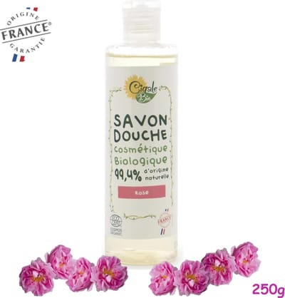 Cigale Bio AKTIE voordeel pakket. Biologische rozen douchegel 250ml. Zonder conserveermiddel - kleur