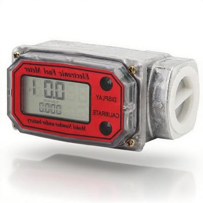 Mini Digitale Turbine Flowmeter 1 NPT voor Diesel, Totale en Instant Flowweergave, 10-200L per minuut