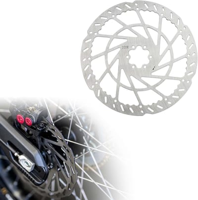 Dailygoods- Remschijf Achter - Geschikt voor Talaria Sting MX3/MX4 - Roestvrij Staal - Inclusief 6 Schroeven - Chroom Afwerking - Remrotor