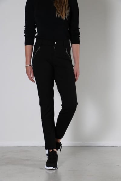 New Star broek - Sydney zwart slim fit broek L31 Maat 27