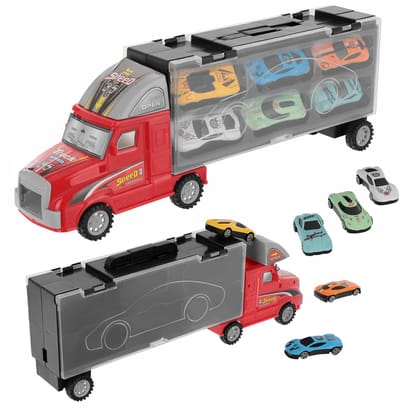 Merkloze Autotransporter zet Lancerbaan in 6 Autootjes