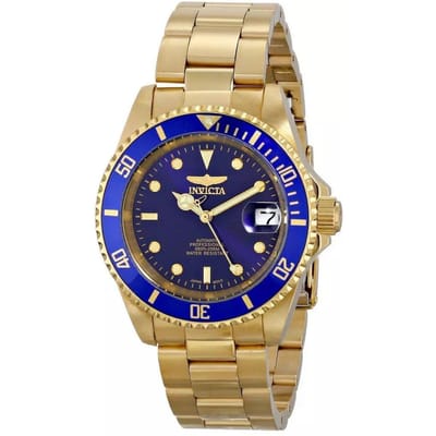 Gerenoveerd Invicta Automatisch Pro Diver 200M Blauwe Wijzerplaat 8930OB Herenhorloge blauw