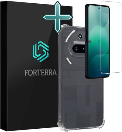 Hoesje Met Screenprotector - Geschikt voor Nothing Phone (3a) - Sterk & Shockproof - Back Cover - Siliconen Case - Telefoon Hoes - Shock Proof - Transparant