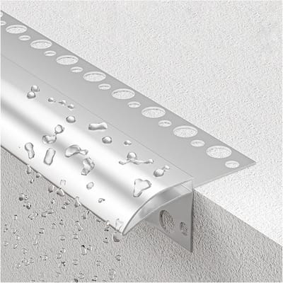 Metalen druppelrand - Dakrand profiel - Gevel beschermen - Voorkomt waterschade - 100-240 cm lengte - Aluminiumkleur