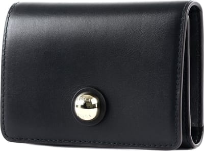 FURLA Leren Portemonnee Sfera Compact Wallet Nero Zwart