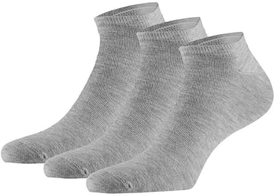 Apollo - 6-Pack - Bamboe Sneakersokken - Vochtabsorberend - Hypoallergeen - Heren / Dames - grijs - 47-50 - 121473000