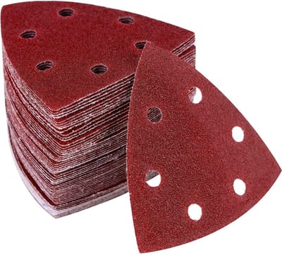 Dailygoods- Deltaschuurpapier 108 Stuks - Schuurpapier Driehoek - Schuurpapier Set - Schuurpapier 40/60/80/120 - Schuurpapier met Klittenband - Antistatisch en Duurzaam