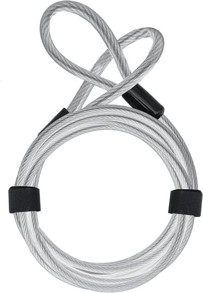 Stevig Kabelslot 200cm Fiets & Motorhelm Beveiliging - PVC Gecoat Roestvrij Staal
