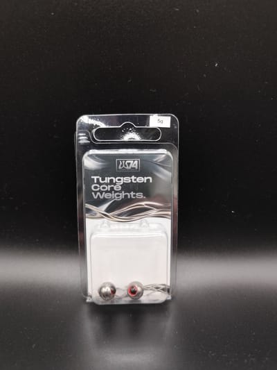 W74 Tungsten Tackle Tungsten Vision Flex Head With Red Eyes (2pcs) 1g