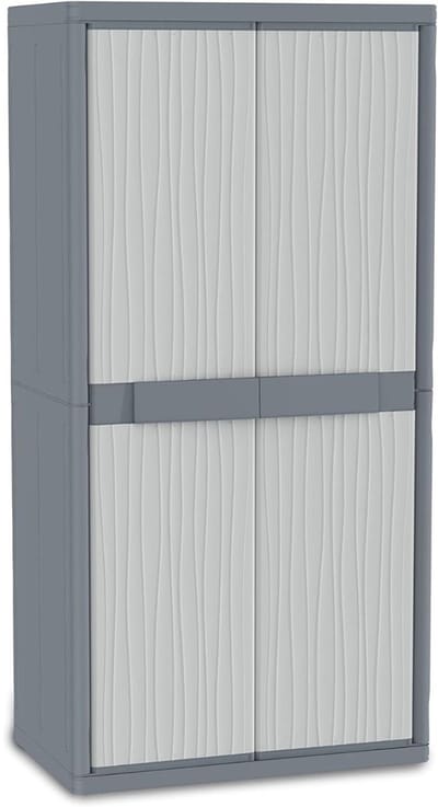 ApexArte® Tuinkast - Tuinkist - Tuinkasten voor Buiten - Tuinberging - Kunststof - Grijs