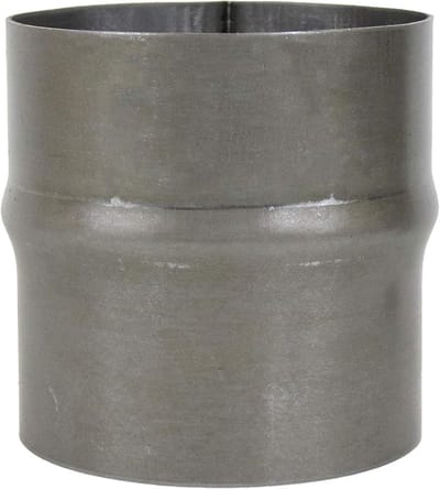 Kachelpijp Uitbreiding - Rookpijp Verloop - Afvoer Verhogen - Ongelakt Blank Staal - Ø 120 mm naar Ø 130 mm