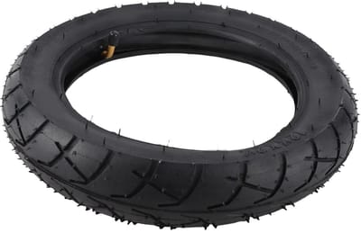 Dailygoods - Elektrische Fietsband Binnenband Set - Buisvormig - Zwart - 12 1/2x2 1/4 - Duurzaam Rubber - Geschikt voor Elektrische Fietsen