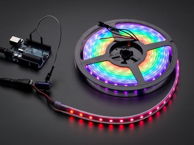 NeoPixel RGB strip 60LEDs/1m wit van Adafruit 2541