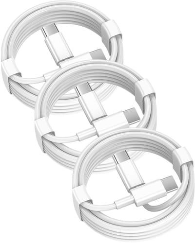 USB C naar USB C kabel - 1,5 Meter Oplaadkabel 3x - USB-C Oplader Kabel - Wit