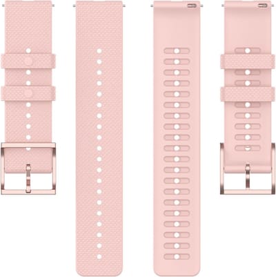 Siliconen bandje - geschikt voor Huawei Watch GT Runner 2 / GT 2(e) 46 mm / GT 3 / 4 / 5 (Pro) 46 mm / Watch 3 (Pro) / Watch 4 (Pro) / GT 6 (PRO) 46mm - roze